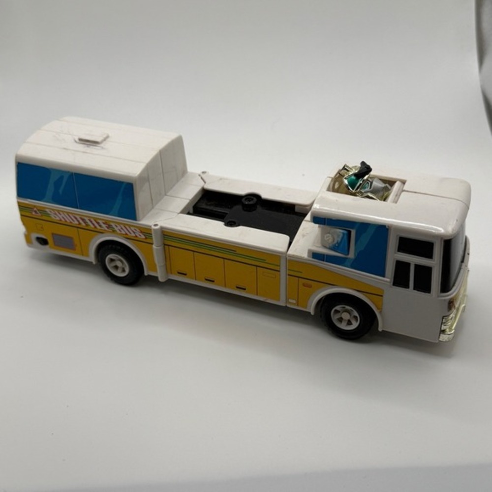Vintage‎ BUS BOT Action Figure Transformers Robot Transit Shuttle NOT COMPLETE